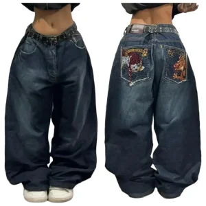 American Fashion Trend Clearance Spot Special Loose Jeans Women Street Y2K Hip Hop Joker Oversized Wide-leg Pants Mopping Jeans