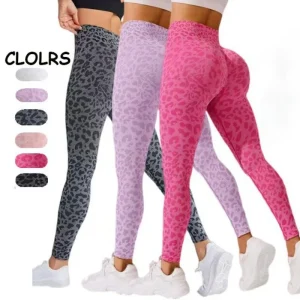 High Waist Sports Leggings Women Seamless Leopard Yoga Pants Sexy Hip Lift Trainning Fitness Outdoor Sports Tights for Women