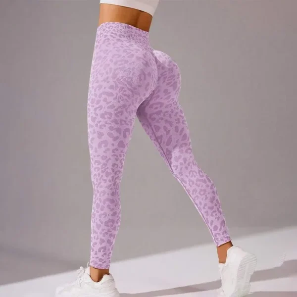 High Waist Sports Leggings Women Seamless Leopard Yoga Pants Sexy Hip Lift Trainning Fitness Outdoor Sports Tights for Women - Image 5